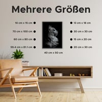 Estancia Čierny drevený rám na obrazy 60x80 cm - Moderný nástenný rám na portréty s nerozbitným akrylátovým sklom 4