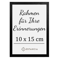 Estancia Čierny drevený rám na obrazy 60x80 cm - Moderný nástenný rám na portréty s nerozbitným akrylátovým sklom 1