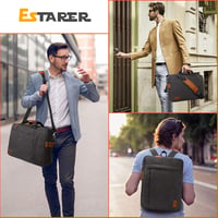 Estarer 3 az 1-ben laptop táska 17,3 colos - szürke vászon 2