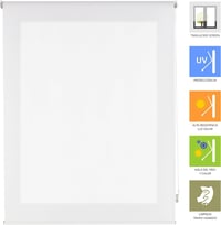 Roleta Estoralis Stannis Screen, krémovo biela, 110 x 235 cm, moderný dizajn, na okná a dvere, 5 % miera perforácie 4