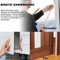 ESUFEIR Öntapadós Ajtó- és Ablakszigetelő Szalag, Ékformájú Habszivacs, Huzat Elleni Védelem, Hang- és Hőszigetelő, 5m x 2 db, Fehér 6