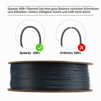 eSUN ABS+ HS vysokorýchlostný 3D tlačový filament 1,75 mm sivý 1 kg cievka 2