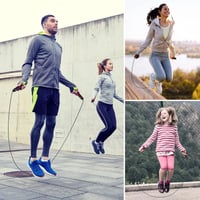 Coardă de sărit ESWIFT Jumping Premium - lungime reglabilă, mânere antiderapante, viteză mare pentru antrenament și cardio - 2,8 m, roșu, pentru copii și adulți 9