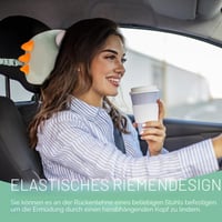 ESYFOR 2-u-1 putni jastuk za avion i automobil, prilagodljivi jastuk za vrat od čiste memorijske pjene, za djecu i odrasle 5