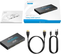 eSynic Professzionális HDMI Elosztó 4K 1 Bemenet 3 Kimenet Fém Ház HDCP 1.4 7