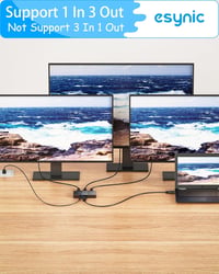 eSynic Professzionális HDMI Elosztó 4K 1 Bemenet 3 Kimenet Fém Ház HDCP 1.4 5