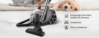 Bevreckový vysávač ETA Grande Animal 850 W, 3,2 l nádoba, 2× HEPA filter — Nadstavce vysávača sú špinavé (stav: pozri 2. obrázok) 5