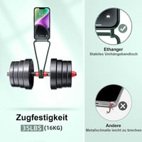 Ethanger iPhone 13/14 Szilikon Tok Lánccal, Mágneses Védelem + 2 Üvegfólia, Zöld - iPhone 13 / iPhone 14, Green 3