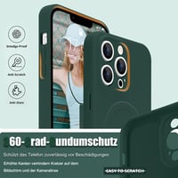 Ethanger iPhone 13 Pro Max MagSafe szilikon tok nyakpánttal - zöld 5