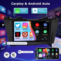 Radio Auto Android ETLFUCyber pentru Mazda 5 2011-2013, Ecran Tactil HD de 9 Inchi, GPS, WiFi, Bluetooth, CarPlay, Android Auto, FM, RDS, EQ 4