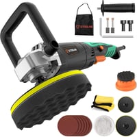ETOOLAB Professzionális Polírozógép 1200W - 7 Sebességfokozat, 22 Részes Szett, 152/178 mm Polírozó Korongokkal Autó, Hajó, Bútor Polírozásá 1