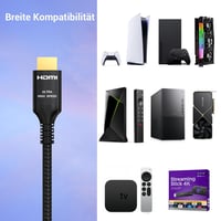 Etseinri HDMI 2.1 kábel 1,5m 8K/10K 48Gbps Ultra High Speed eARC HDR10+ 6