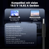 330W nabíjačka Etssembo pre Acer Predator Helios Neo 16 PHN16-71 18 PH18-71 500 PH517-52 Nitro 5 AN517-55 AN515-58 AN16-41 AN17-41 PA-1331-99 sieťový adaptér pre notebook 4