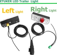 Set lumini LED pentru remorcă ETUKER, 13 pini, 12V, 7 funcții, cu cablu de 5,5 m 5