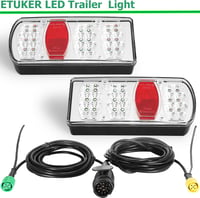 Set lumini LED pentru remorcă ETUKER, 13 pini, 12V, 7 funcții, cu cablu de 5,5 m 2