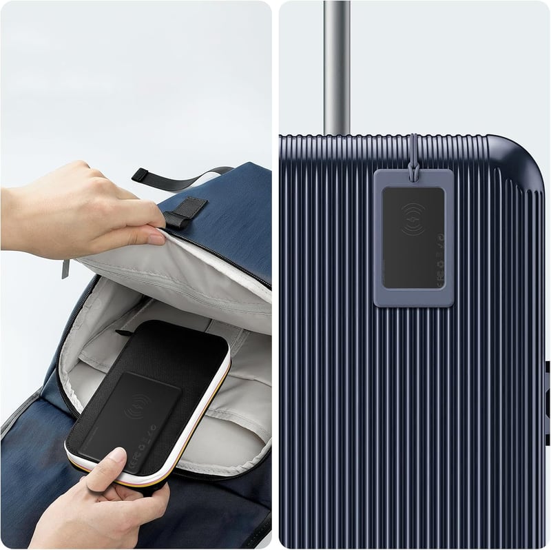 Card de localizare Bluetooth Euakee, tag subțire pentru portofel, rezistent la apă IP67, compatibil iOS