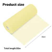 EUBSWA Tylová rolka svetložltá 30 cm x 92 m, tylová stuha na svadobnú výzdobu, párty, tutu sukne, bankety a kreatívne tvorenie 2