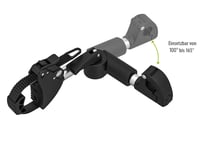 EUFAB 11247 Nastaviteľný popruhový držiak na rám 27 cm, čierna/strieborná – Držiak na upevnenie rámu bicykla 4