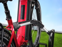 EUFAB 11247 Nastaviteľný popruhový držiak na rám 27 cm, čierna/strieborná – Držiak na upevnenie rámu bicykla 2