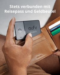 eufy Security SmartTrack Card fekete Bluetooth nyomkövető kulcskeresőhöz, Apple Find My kompatibilis, 3 éves akkumulátor 4