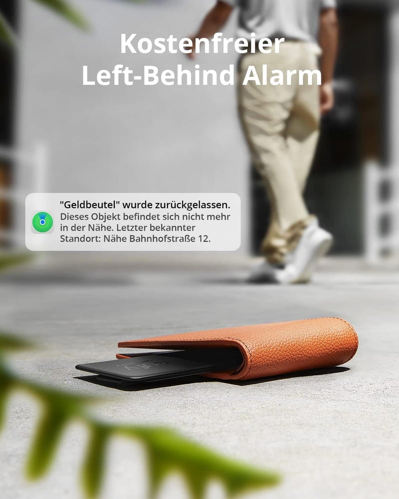 eufy Security SmartTrack Card fekete Bluetooth nyomkövető kulcskeresőhöz, Apple Find My kompatibilis, 3 éves akkumulátor