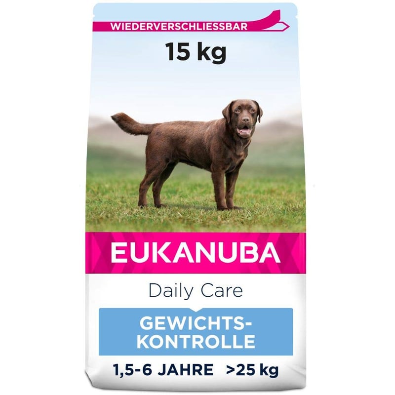 Eukanuba Weight Control Large Breed suha hrana za pse velikih pasmina s piletinom – 15 kg