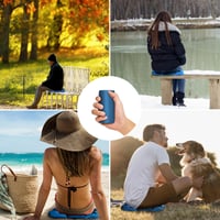 Nafukovací kempingový vankúš EULANT, vodoodolný ultraľahký vzduchový vankúš na turistiku, rybárčenie, na pláž, koncerty, do kancelárie aj na doma 7