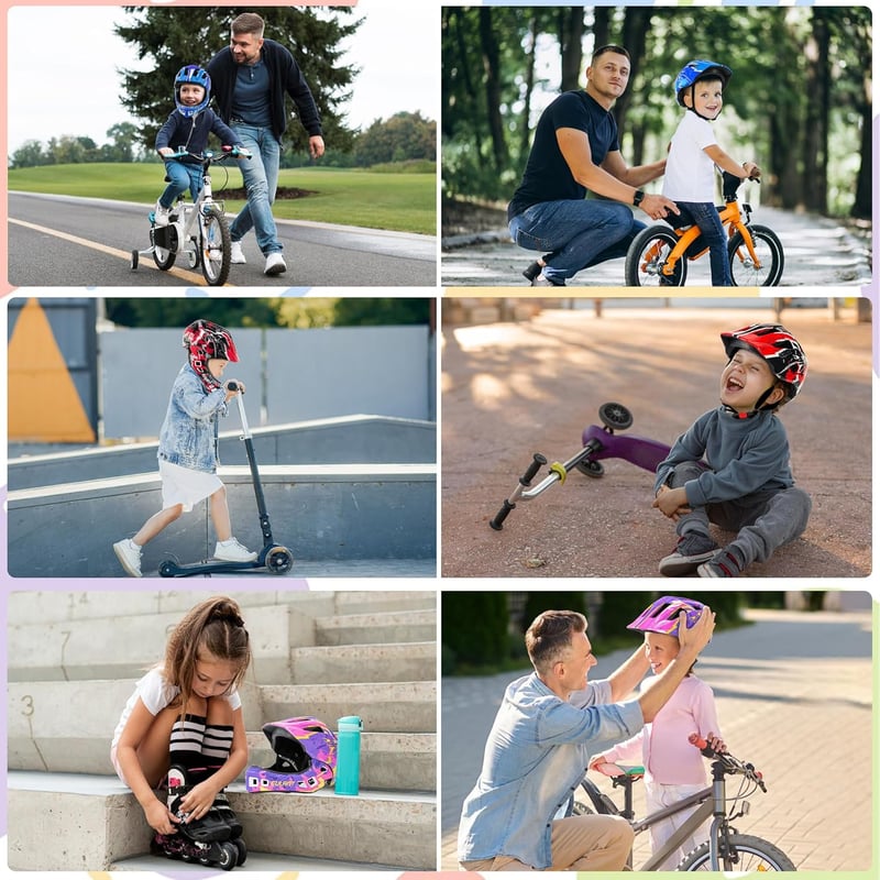 EULANT Gyerek Kerékpár Sisak Állvédővel Kék M Méret - Teljes Arcvédő Bukósisak Fiúknak BMX MTB Downhill Görkorcsolya