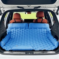 EULANT Kék felfújható autós matrac lábpumpával vízálló 2 személynek 183x131x7 cm csomagtartóhoz SUV MPV RV utazóágy 1