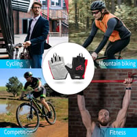 EULANT Kerékpáros Kesztyű Férfi Női Nyári Félujjas MTB Rögzítés 7