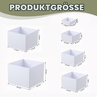 Sada 6 kusov akrylových podstavcov na bufetový stôl EUNEWR s dutou základňou, biele, na svadby, narodeniny, oslavy, výstavy a slávnostné dekorácie 2