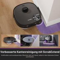 Aspirator robot cu mop Eureka J15 Pro Ultra, putere de aspirare 16200 Pa, curățare mop cu apă caldă la 75°C, stație de autocurățare, perie anti-încâlcire 5
