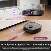 Aspirator robot cu mop Eureka J15 Pro Ultra, putere de aspirare 16200 Pa, curățare mop cu apă caldă la 75°C, stație de autocurățare, perie anti-încâlcire 6