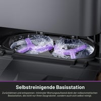 Aspirator robot cu mop Eureka J15 Pro Ultra, putere de aspirare 16200 Pa, curățare mop cu apă caldă la 75°C, stație de autocurățare, perie anti-încâlcire 8