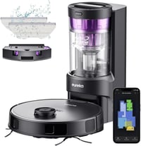 Aspirator Robot EUREKA NERE10s cu Funcție de Mop și Stație de Golire Automată, 4000 Pa, Navigație LiDAR, Autonomie 180 minute, WiFi și Control prin Aplicație 1