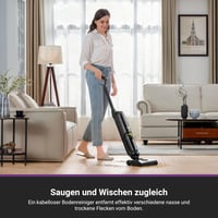 EUREKA NEW400 Bezdrôtový tyčový vysávač na mokré a suché vysávanie, so samočistiacou kefou, dvojnádržovým dizajnom a ľahkou konštrukciou 2