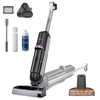Aspirator și mop fără fir Eureka RapidWash NEW630, înclinare la 170°, uscare cu aer cald la 60°C, putere de aspirare 21600 Pa, autonomie 38 de minute, autocurățare, afișaj LED 1