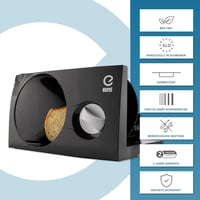 EUREL RS42 elektromos kenyérszeletelő, összecsukható, 170 mm, rozsdamentes penge - Black Rs42 6