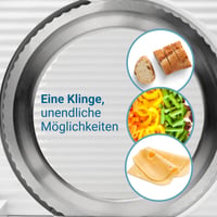 Elektrický krájač EUREL RS42 biely – Skladací krájač na chlieb s čepeľou z nehrdzavejúcej ocele Ø 170 mm – hrúbka rezu 0 – 17 mm, bez BPA 3
