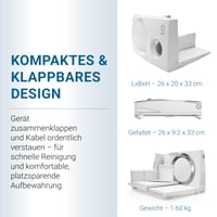 Elektrický krájač EUREL RS42 biely – Skladací krájač na chlieb s čepeľou z nehrdzavejúcej ocele Ø 170 mm – hrúbka rezu 0 – 17 mm, bez BPA 4