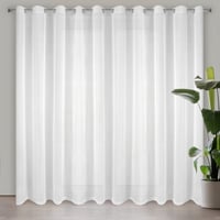 Záclona Eurofirany Lucy Voile, biela, 200x250 cm, priesvitný materiál voile, dekorácia do obývačky a spálne 1