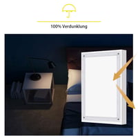 Eurohome 100 % zatemňovacia roleta na strešné okná bez vŕtania, s prísavkami, pre Velux M06/306 — sivej farby, nie bielej (stav: pozri 2. obrázok) 5