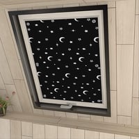 Eurohome 100% zatemňovacia roleta na strešné okná bez vŕtania, s prísavkami, pre okná Velux, sivá, 60x93 cm, M06/306 1