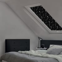 Eurohome 100% zatemňovacia roleta na strešné okná bez vŕtania, s prísavkami, pre okná Velux, sivá, 60x93 cm, M06/306 7