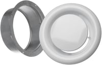 EUROPLAST 100 mm-es víztömítésű légcsatorna szellőzőcsappantyú acéllemez 2