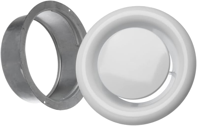 EUROPLAST 100 mm-es víztömítésű légcsatorna szellőzőcsappantyú acéllemez