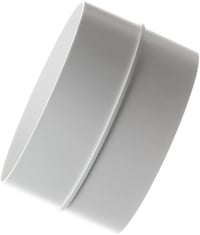 EUROPLAST 100mm ABS Kerek Szellőzőcső Légcsatorna Füstcső PVC 4