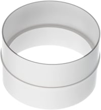 EUROPLAST 100mm ABS Kerek Szellőzőcső Légcsatorna Füstcső PVC 3