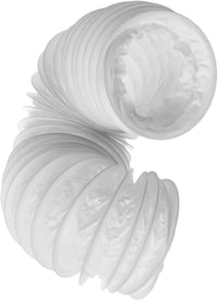 EUROPLAST 100mm PVC Elszívó Cső 1m Légkondicionálóhoz Szárítógéphez Páraelszívóhoz 4