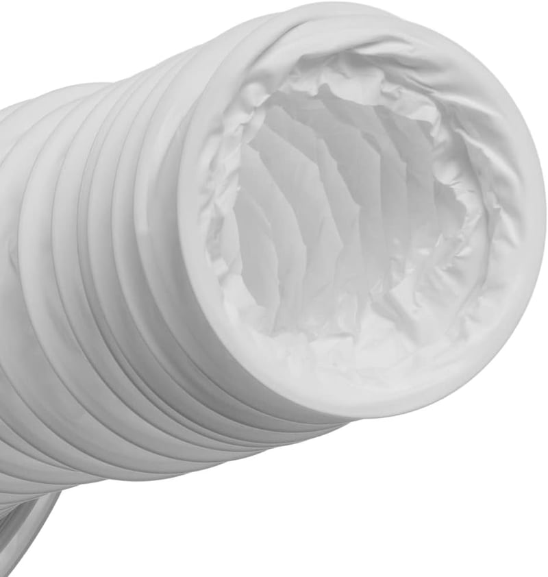 EUROPLAST 100mm PVC Elszívó Cső 1m Légkondicionálóhoz Szárítógéphez Páraelszívóhoz